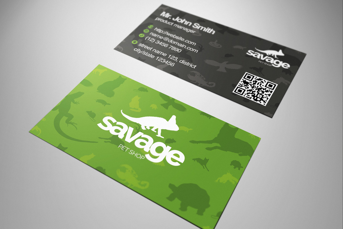 3 Realistic Business Card Mockups #3, a Print Template by Rafael Oliveira (Photo 2 of 4)
