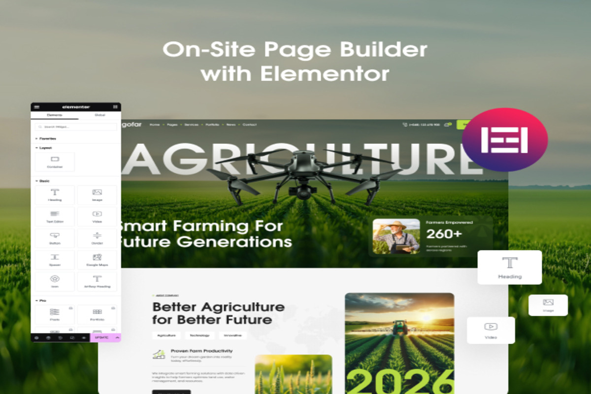 Gofar – Agriculture & Organic Farms, a WordPress Template by Opal Wordpress Theme (Photo 4 of 10)