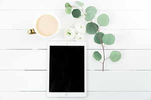 Tablet Mock Up | Coffee + Eucalyptus
