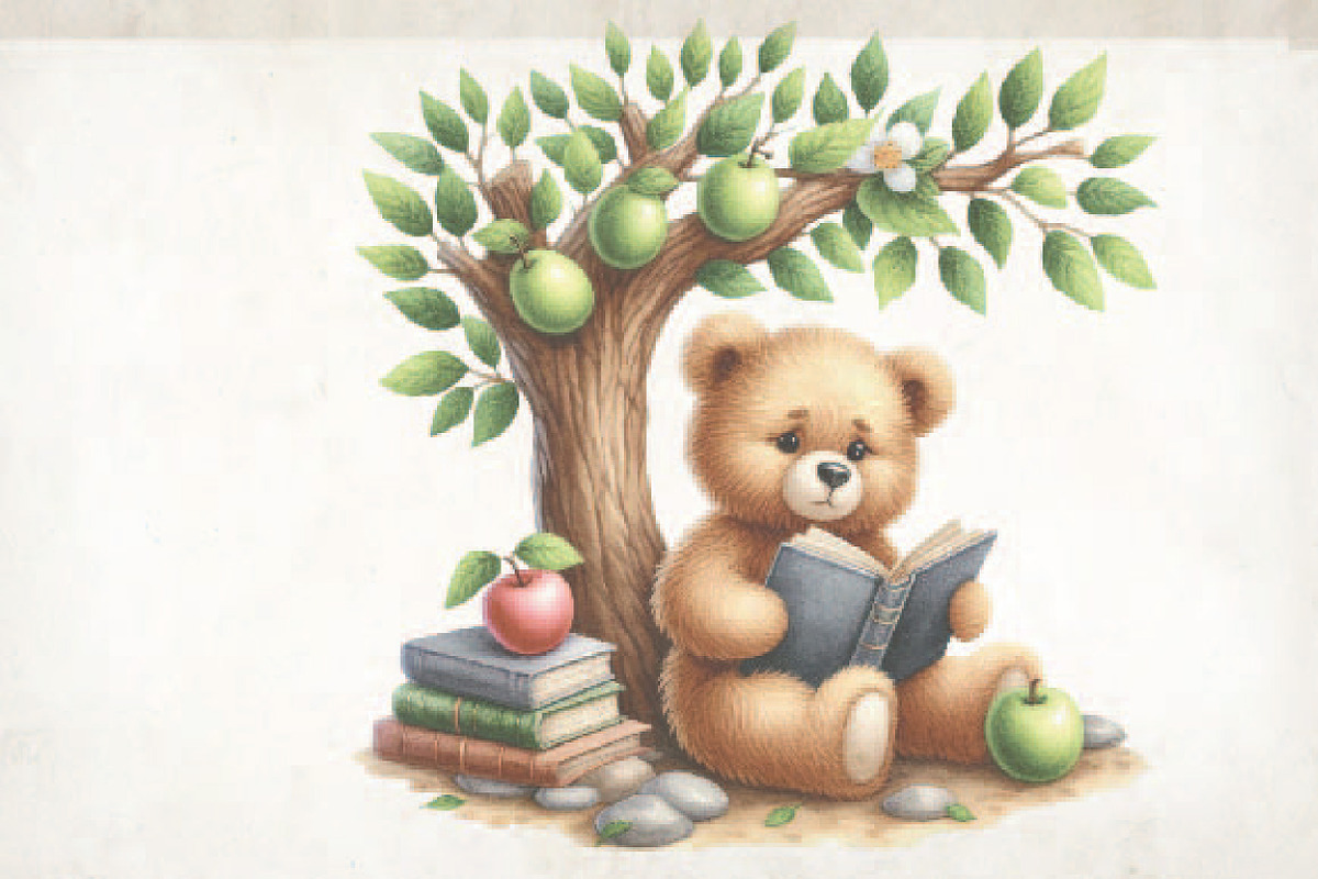 Autumn Teddy Bear Sublimation, an Illustration by Designking (Photo 2 of 3)