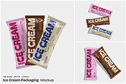 Ice Cream Packaging Mockup, a Packaging Mockup by Unerispace (Thumbnail 1 of 5)