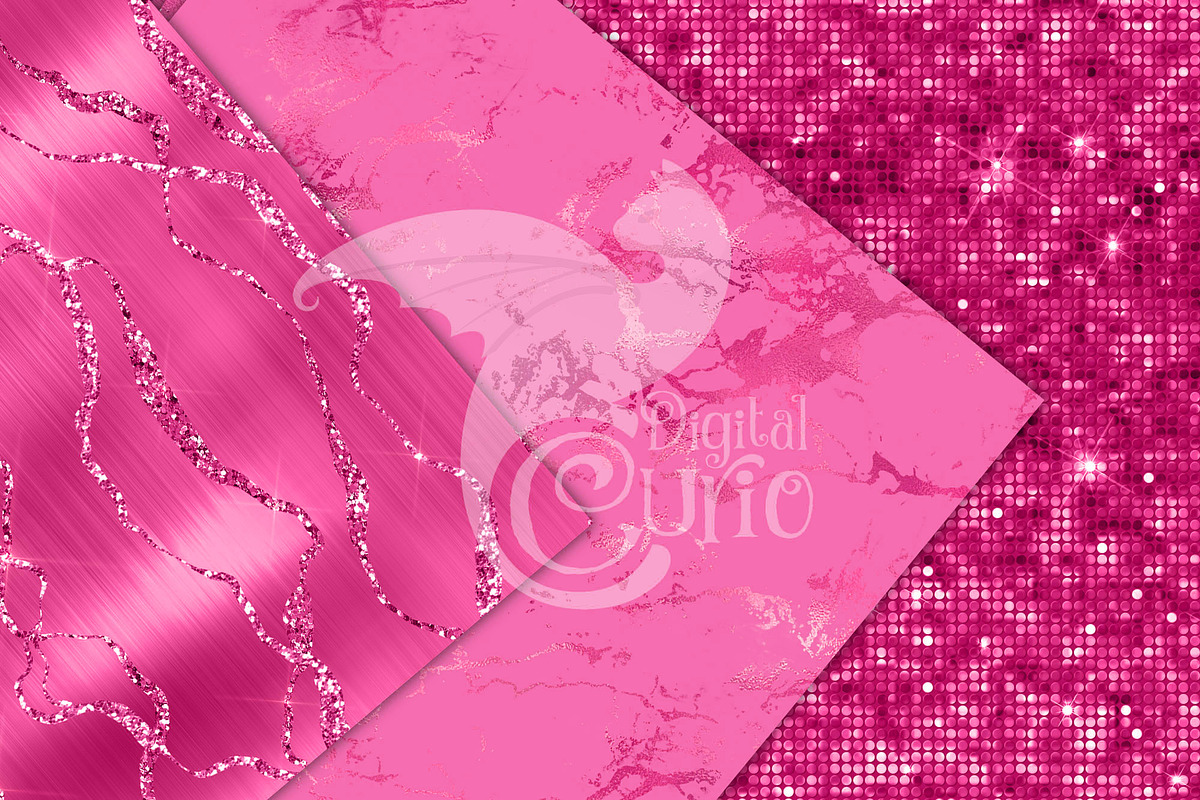 Luxury Hot Pink Textures, a Texture Graphic by Digital Curio (Photo 2 of 9)