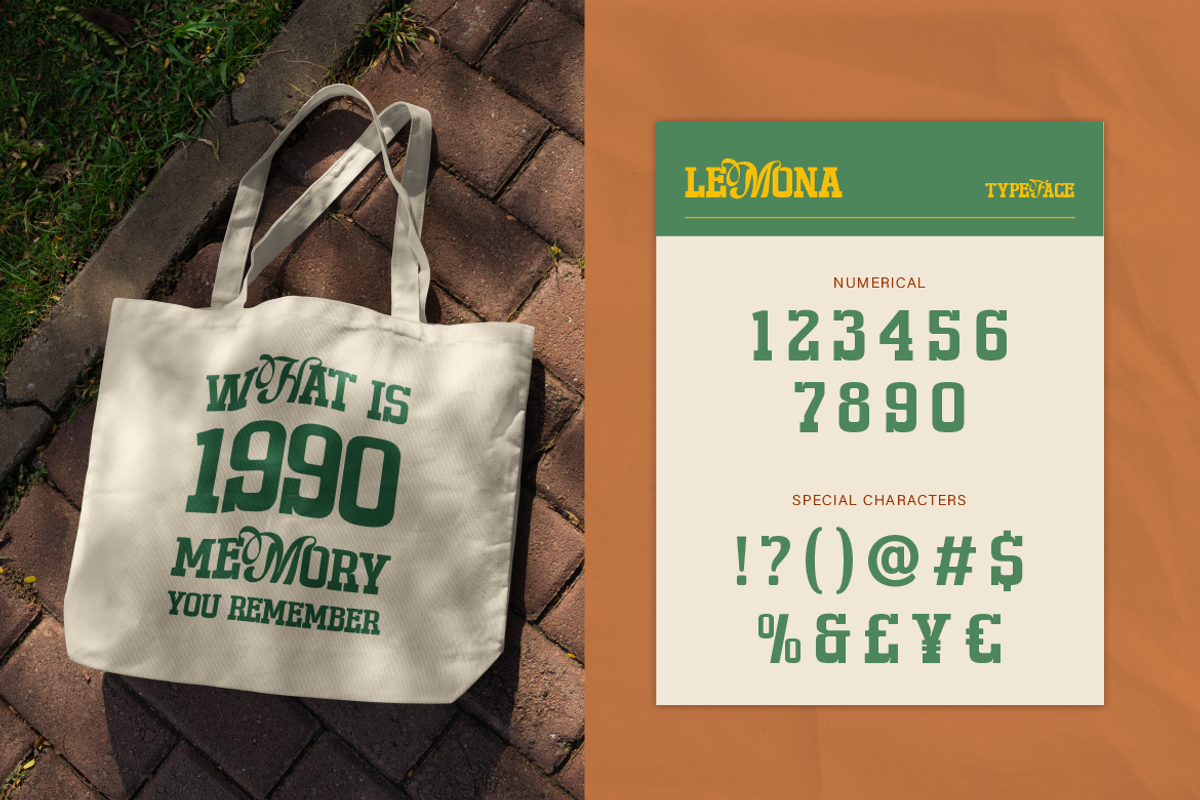 Lemona - Hybrid Style, a Slab Serif Font by Burntilldead (Photo 12 of 13)