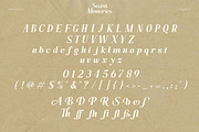 Secret Memories, a Sans Serif Font by Flawless And Co (Thumbnail 9 of 12)