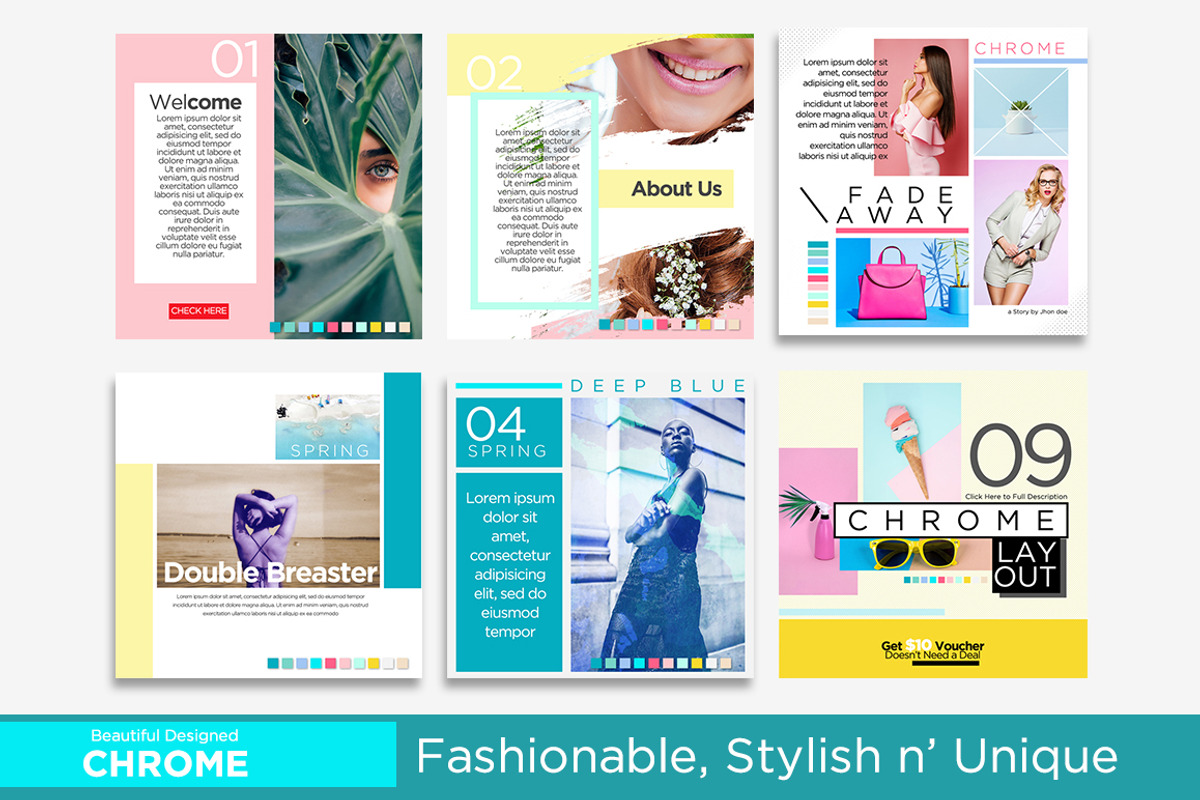 CHROME Instagram Post, a Social Media Template by dePanda (Photo 4 of 5)