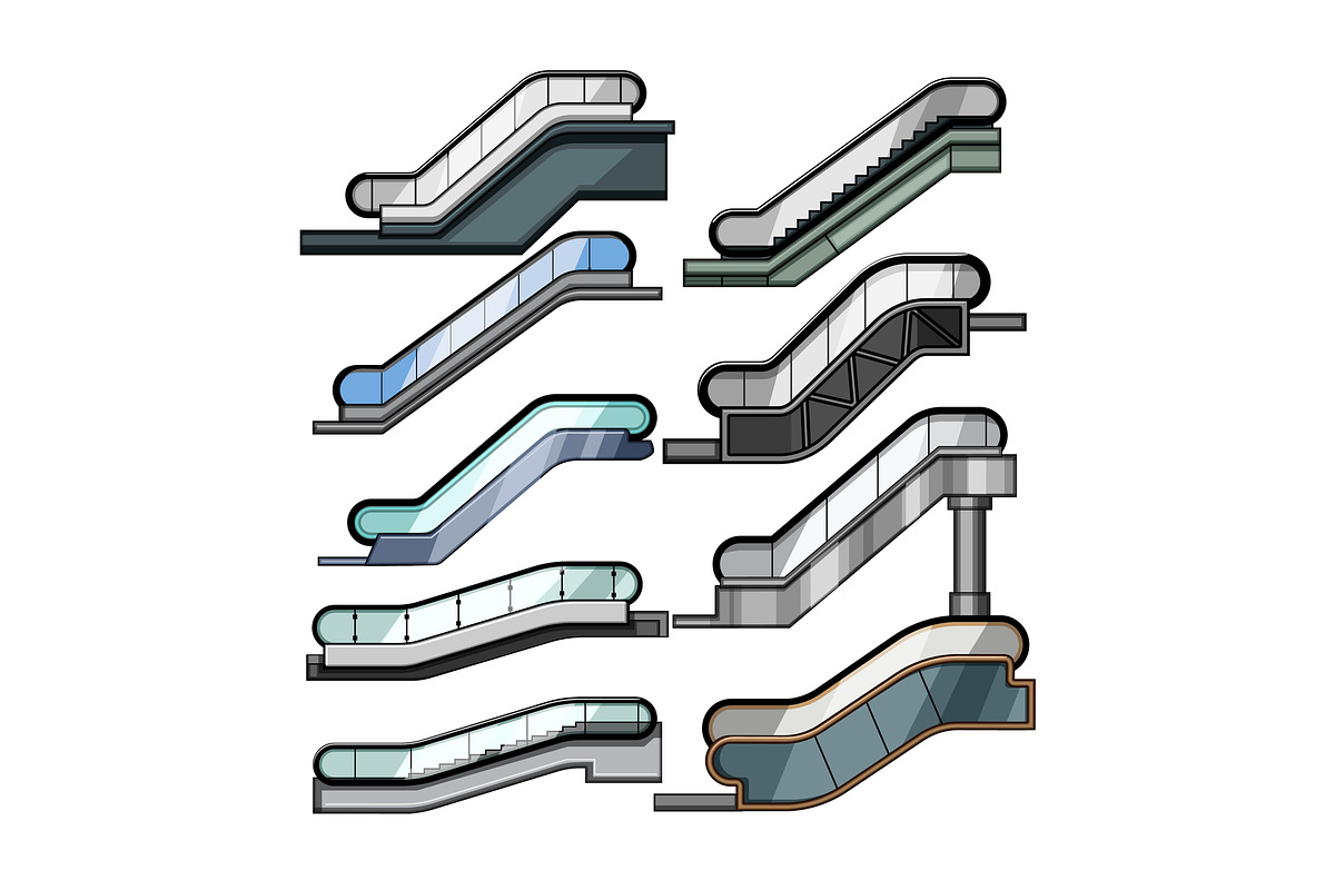 Escalator designs various types, an Object Graphic by pikepicture (Photo 1 of 3)