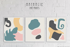 Abstract Shapes Digital Prints Set