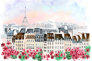 Watercolor Paris