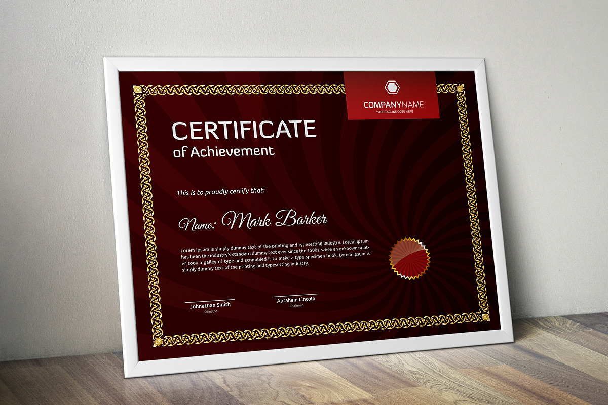 Vintage Certificate Bundle - MS Word, a Stationery Template by Curve Design (Photo 18 of 27)