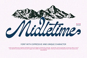 Midletime, a Script Font by Natural Ink Studio (Thumbnail 1 of 10)