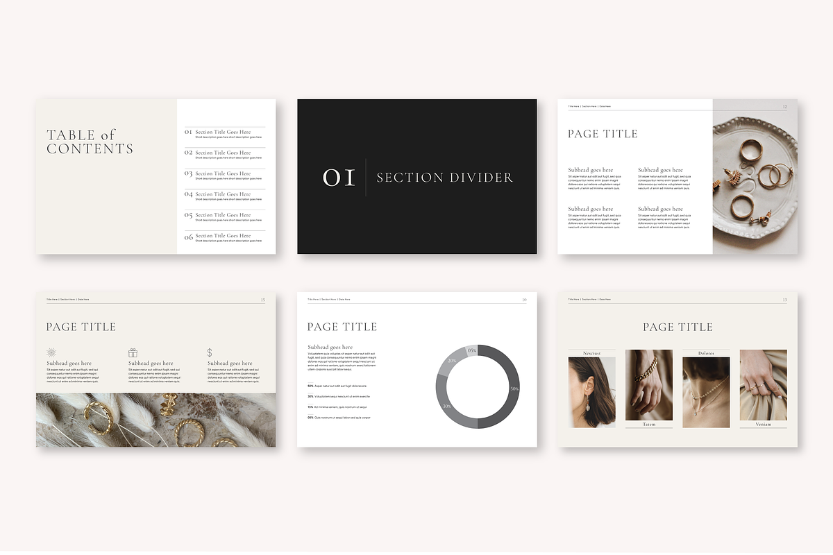 Elegant Presentation Template, a Presentation Template by LoCain Design (Photo 3 of 7)