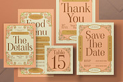 Orange Wedding Invitation Set, an Invitation Template by graphicook (Thumbnail 2 of 3)