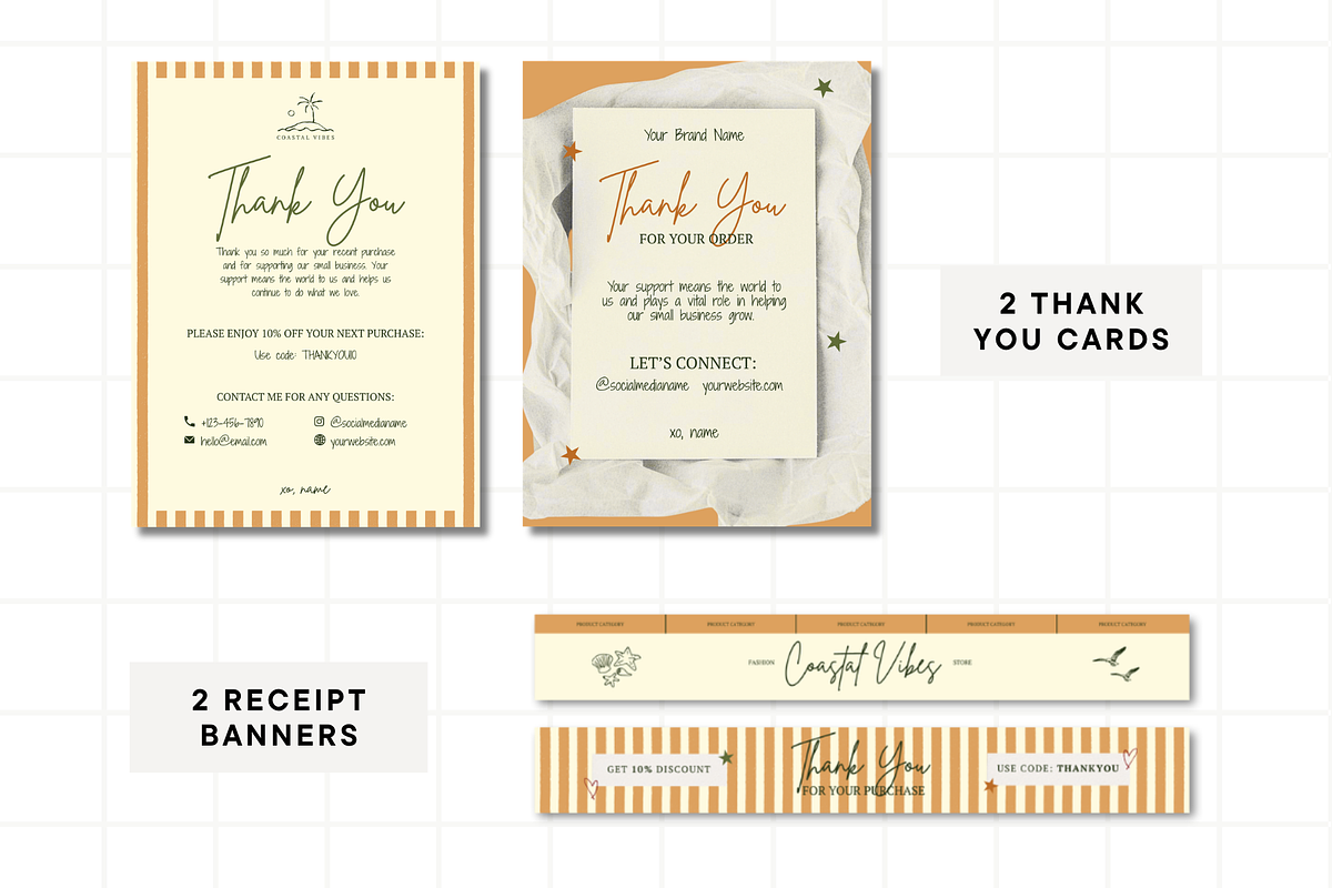Coastal Etsy Shop Kit Template, a Branding & Logo Template by Anna Design Studio (Photo 5 of 8)