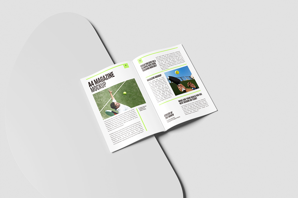 A4 Magazine Mockup, a Books & Magazine Mockup by Gatamotion (Photo 4 of 5)