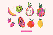 Abstract cute fruits, an Object Graphic by Barkova Nadya (Thumbnail 2 of 6)
