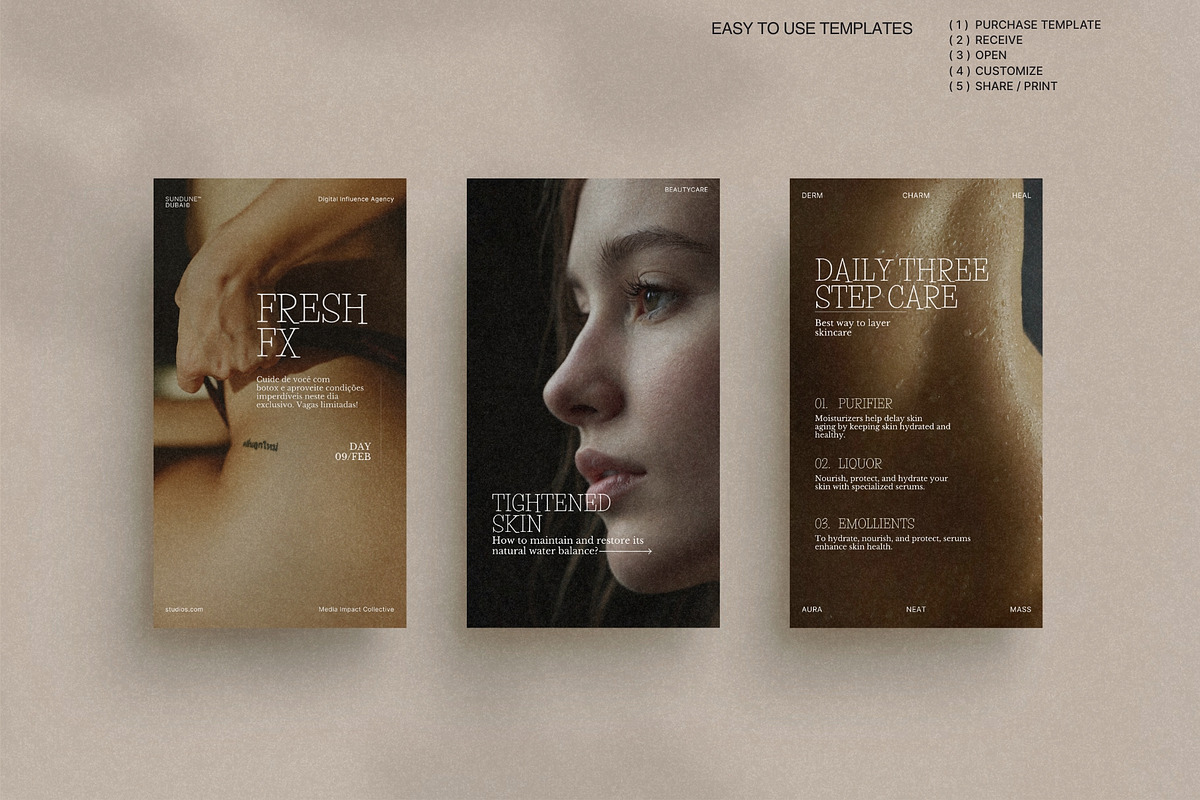 Canva Stories for Skincare Brand preview 4