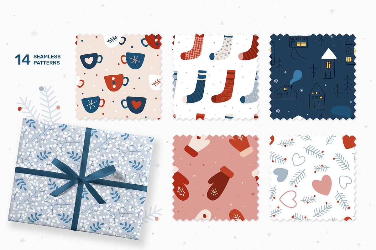 Christmas Time - Cards & Patterns, a Pattern Graphic by simpleblues (Photo 6 of 9)
