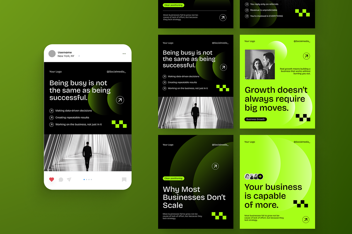 Business Growth Instagram Post, a Social Media Template by Annora Studio (Photo 6 of 6)