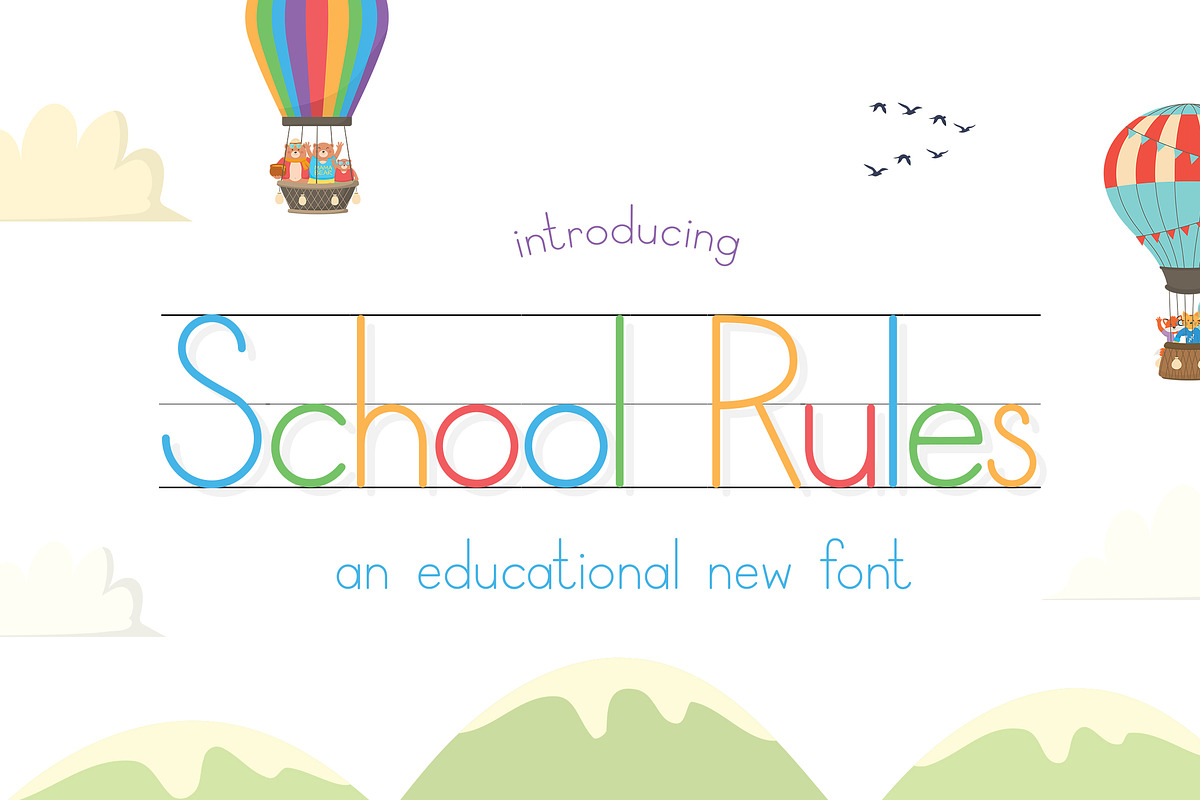 School Rules Font, a Font by Salt & Pepper Designs (Photo 1 of 8)