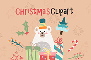 Christmas clipart Christmas clip art, a Decorative Illustration by Bamboobear Books Shop (Thumbnail 1 of 7)