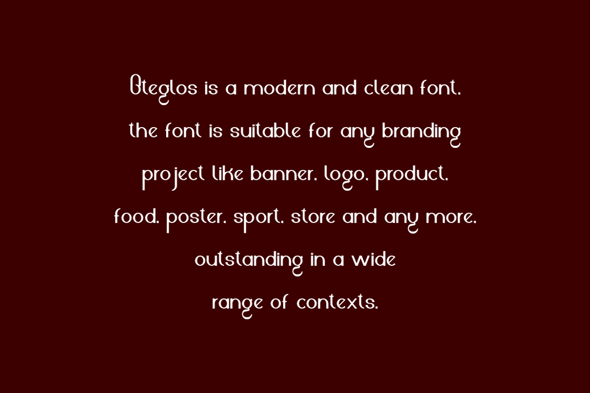 Oteglos - Elegant & Minimal Font, a Sans Serif Font by QR Design Studio (Photo 5 of 7)