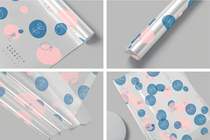 Transparent Wrapping Sheet Mockups, a Packaging Mockup by megostudi0