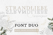 FONT DUO / STRANDLIEBE & kleinigkeit, a Serif Font by KruthDesign (Thumbnail 1 of 13)