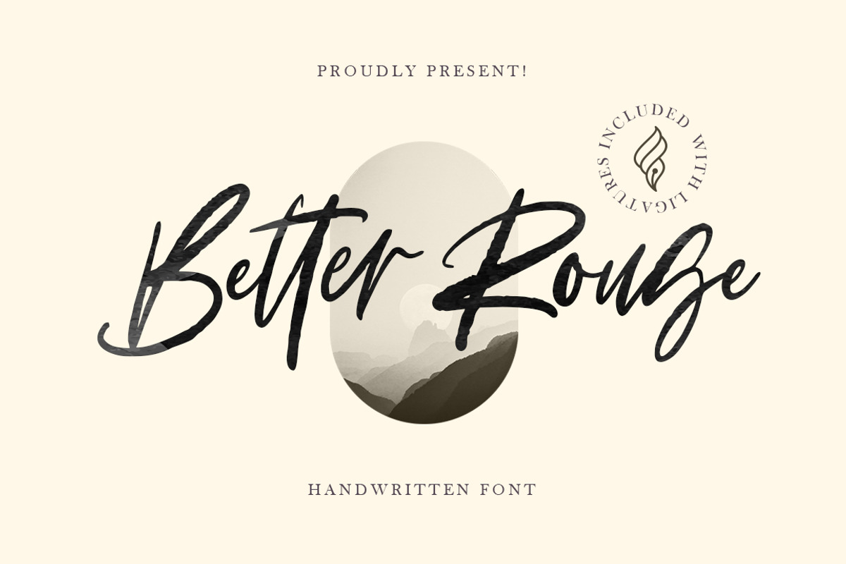 Better Rouge Brush, a Script Font by Fargun Studio (Photo 1 of 12)