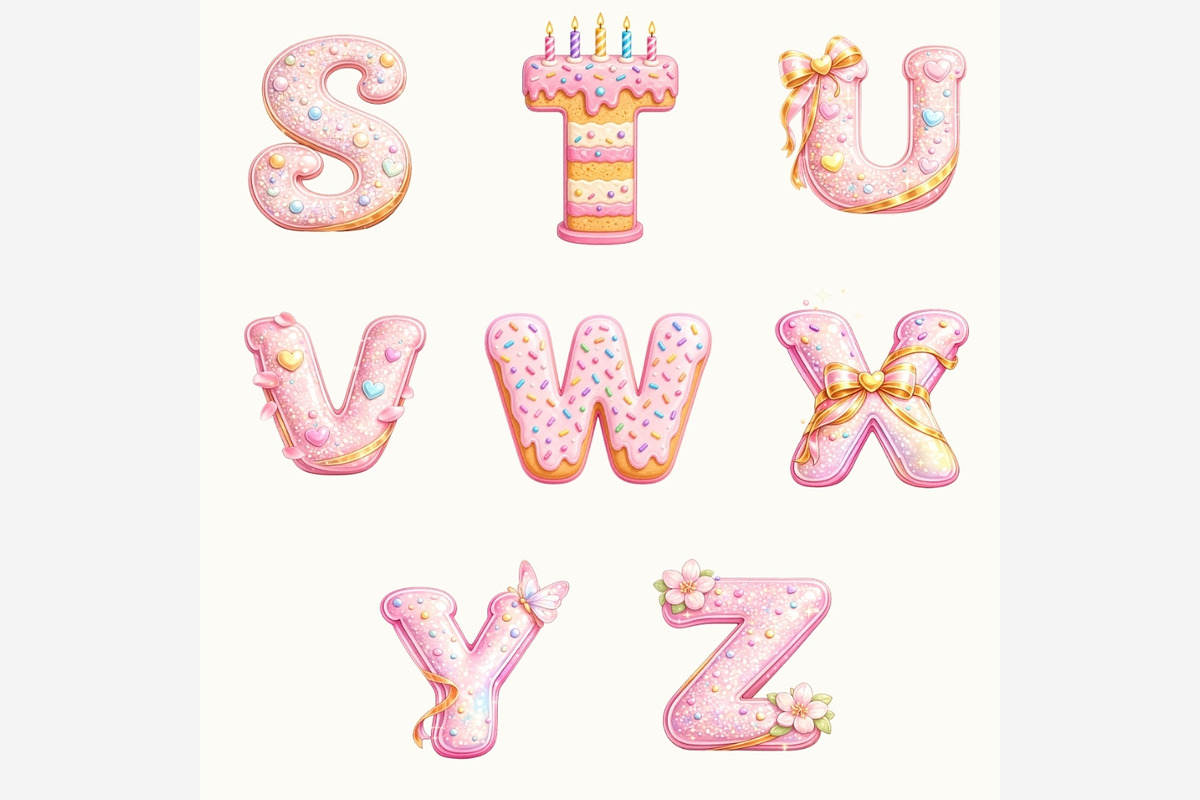 Happy Birthday Alphabet PNG, an Object Illustration by Tanya Kart (Photo 3 of 6)