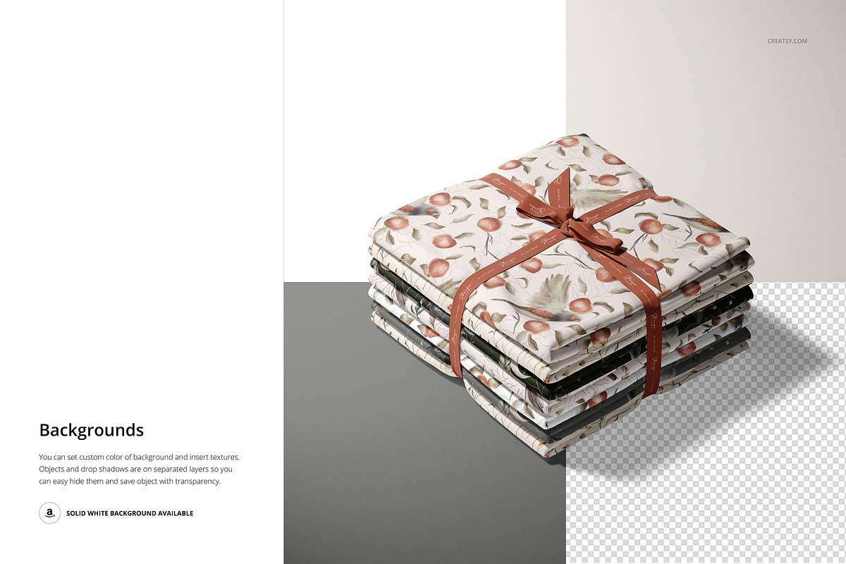Fabric Stack Mockup (10/FFv.6), a Product Mockup by creatsy5 (Photo 6 of 8)