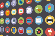 Flatties Vol 1 - flat style icon set, an Icon by Ui Store (Thumbnail 3 of 3)