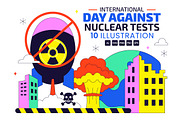 10 Day Against Nuclear Tests, an Object Illustration by denayunebgt (Thumbnail 1 of 4)