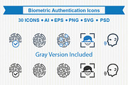 Biometrics Authentication Icons, an Icon by Symbolic Language (Thumbnail 1 of 3)