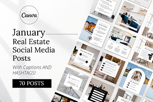 January Real Estate Instagram Posts