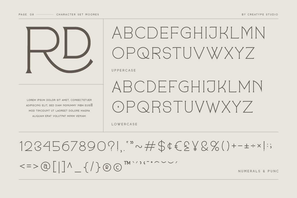Moores Modern Serif Business Font, a Serif Font by Creatype Studio (Photo 8 of 9)