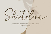 Shintalova - Elegant Script Font, a Script Font by Bluestype Studio (Thumbnail 1 of 9)