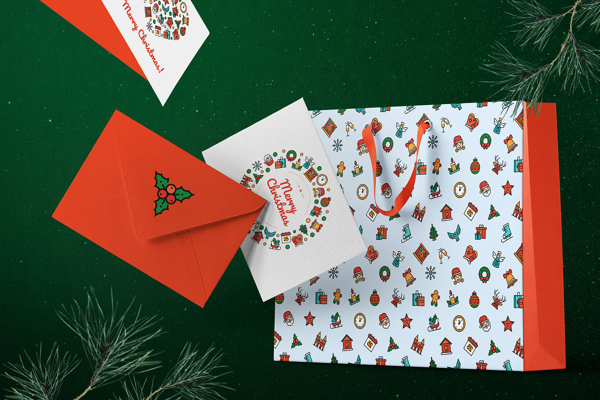 Christmas Line Icons Set + Bonuses, an Outline Icon by Boyko Pictures (Photo 10 of 14)