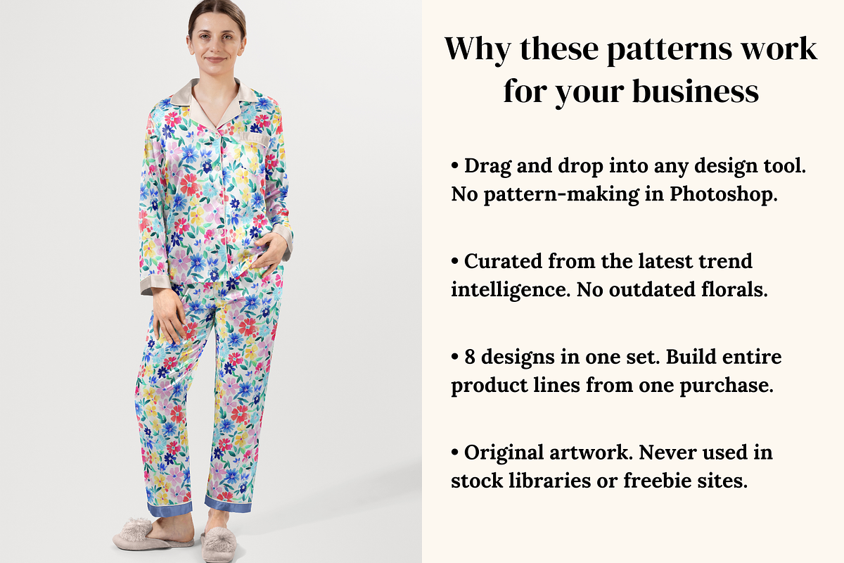 Sunday Picnic Ditsy Floral Patterns, a Pattern Graphic by Ninterints (Photo 4 of 15)