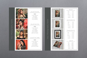 Photography Price Template PSD