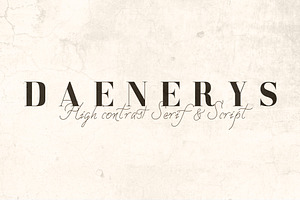 DAENERYS Serif And Script Font Duo