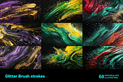 Glitter Brush strokes. 68 images, a Decorative Illustration by Handmadefont (Thumbnail 11 of 14)