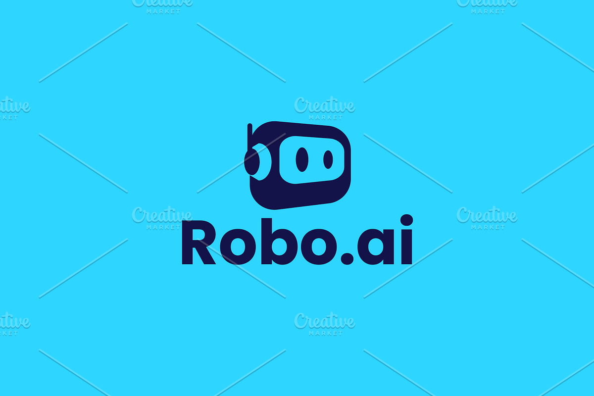 Robotic logo icon illustration, a Branding & Logo Template by Dyn Studio