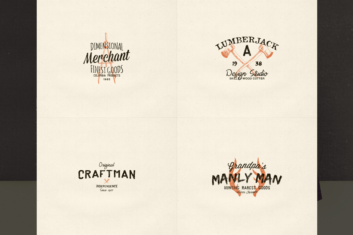 Hand Drawn Vintage Logos Volume 3, a Branding & Logo Template by Yusof Mining (Photo 4 of 5)