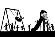 50 Kids Playground Silhouette Bundle, an Illustration by Gfx_Store (Thumbnail 44 of 51)