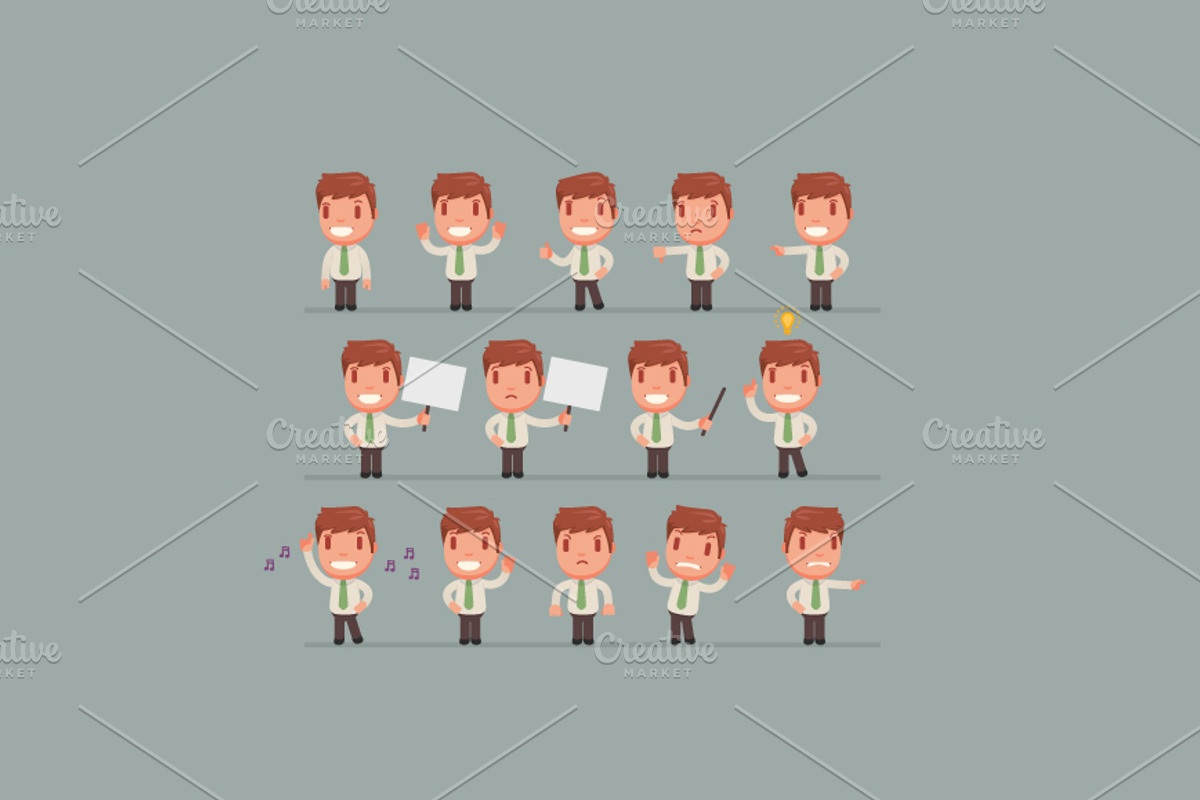 Character poses set 6, a Person Illustration by Beatriz Gascón (Photo 1 of 4)