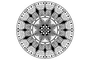 Black and white geometrical mandala, an Object Graphic by Xella Design (Thumbnail 2 of 2)