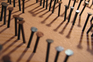 Nails stock photograph