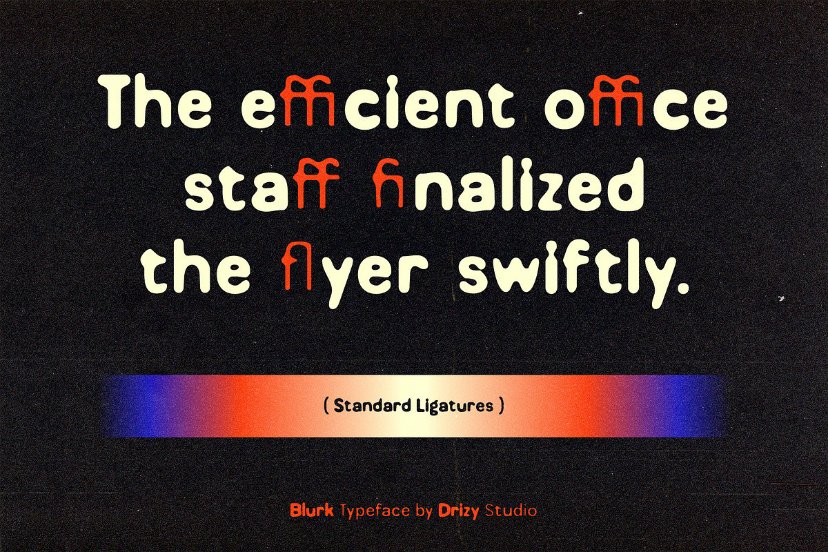 Blurk – Ultra Modern Font, a Sans Serif Font by Drizy (Photo 5 of 10)