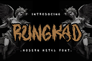Rungkad Gothic Metal Font