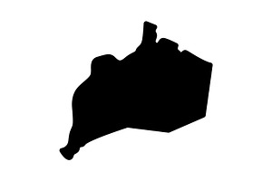 Louisville map solid icon, a Solid Icon by Creative priyanka
